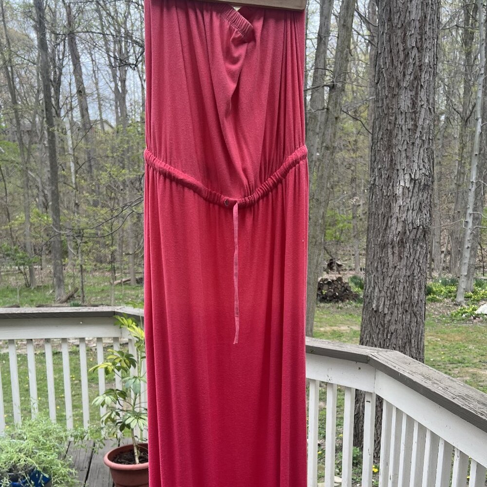 🔥 4 FOR $15 Item🔥Old Navy Women's M Gradient Pink Strapless Maxi Dress - Picture 2 of 7